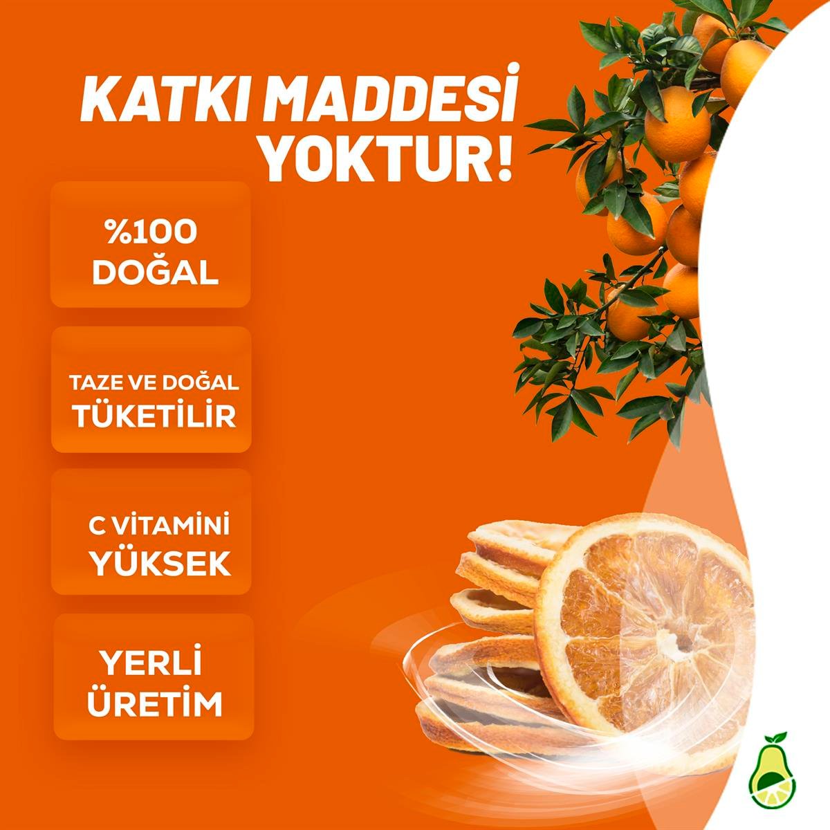 Mevsimlik ÜrünlerLİVOKADOPORTAKAL KURUSU 50 GR.