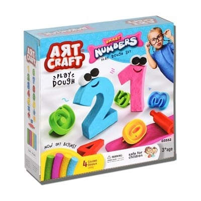 03552 Dede, 3D Rakamlar Hamur Set 200 gr / +3 yaş