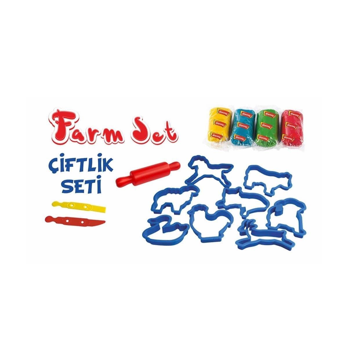 ERN-588 Heroes Orta Kutulu Çiftlik Oyun Hamuru Seti  - Eren Oyuncak