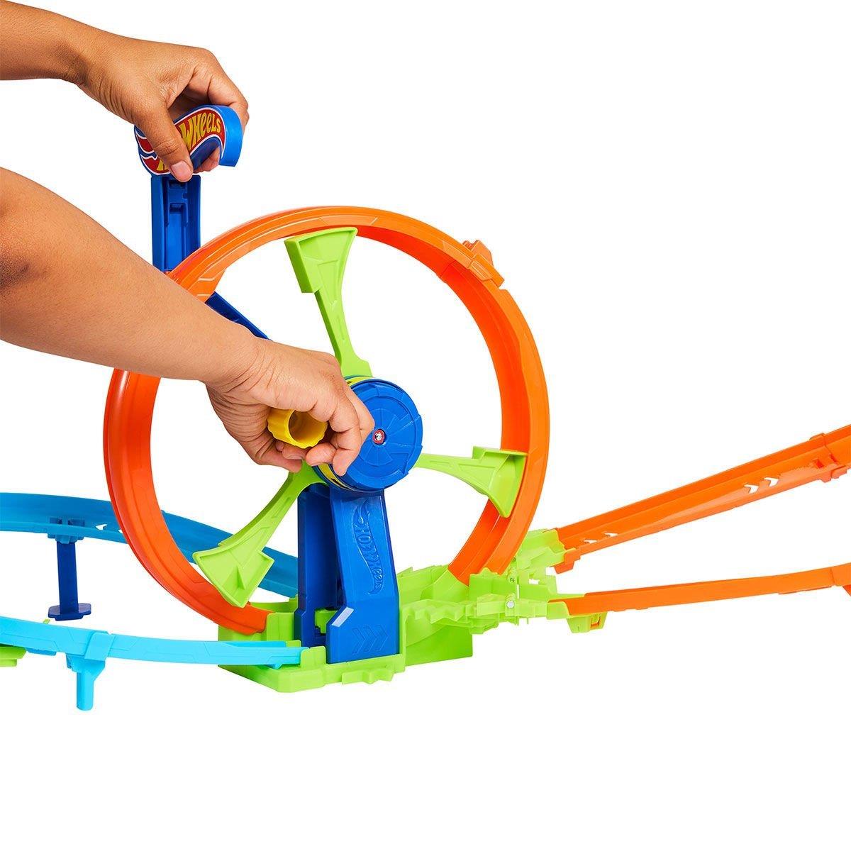 JBX65 Hot Wheels Hızlı Fırlatma ve Döngü Parkuru Oyun Seti