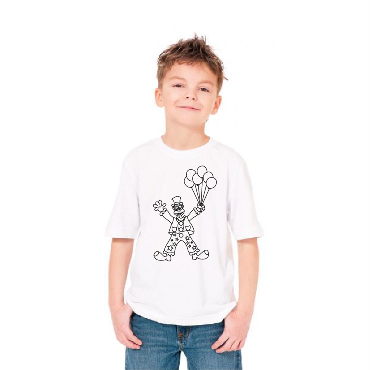 Paint&Wear Palyaço Boyama T-Shirt 4-6 yaş