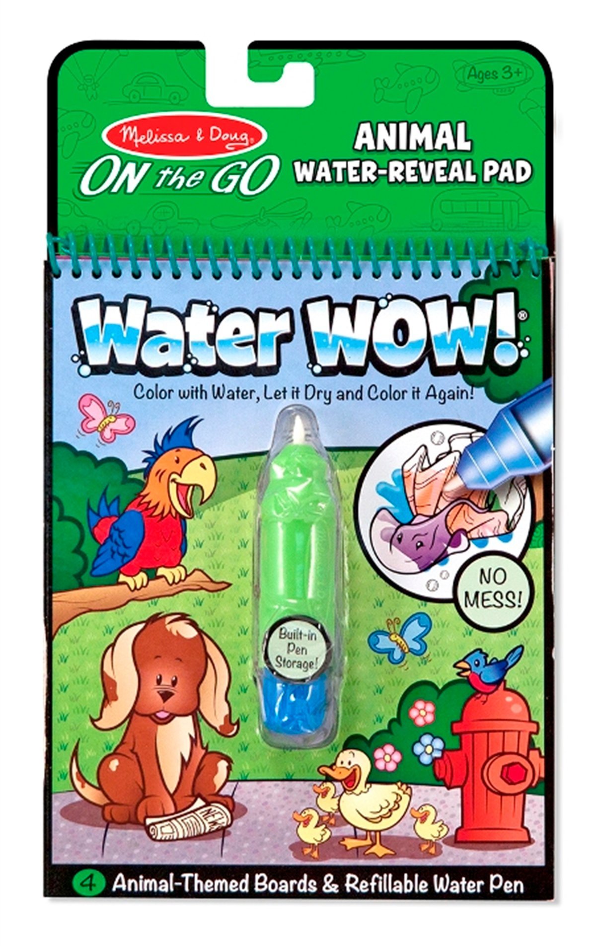 Water Wow! Su ile boyama kitabı - Hayvanlar