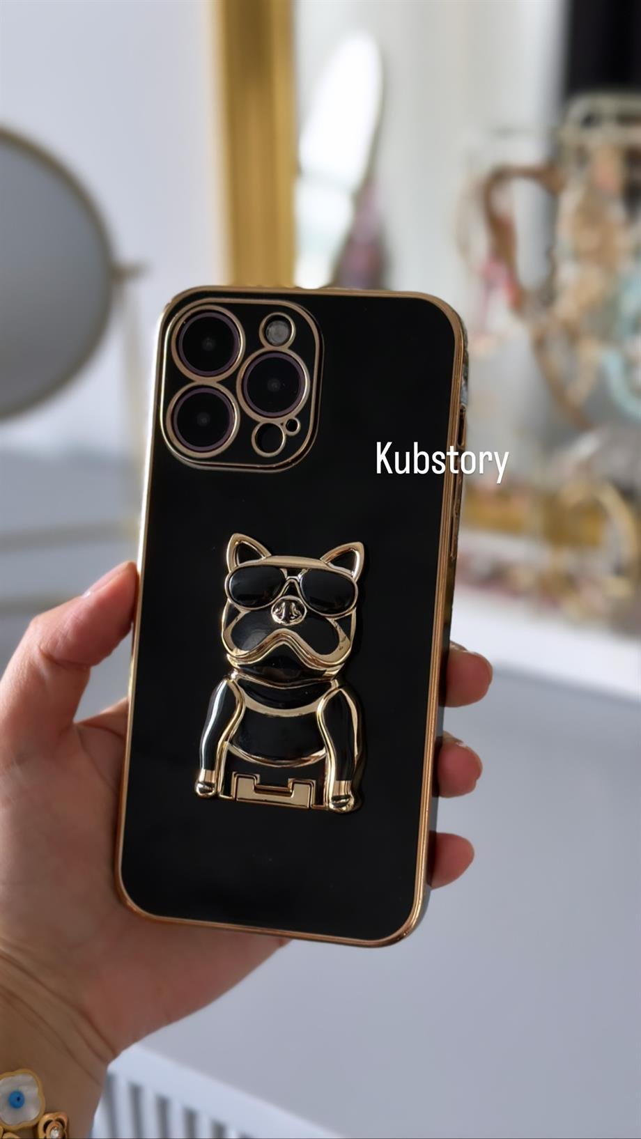 Dog Standlı Kılıf Siyah