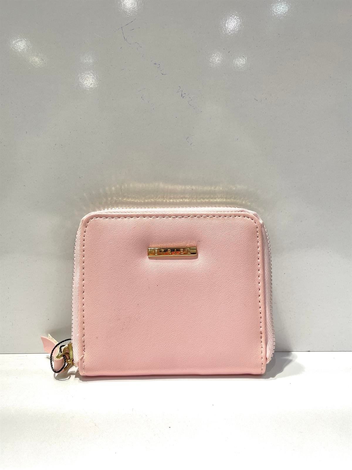 Pembe Kadın Kare Minik Cüzdan