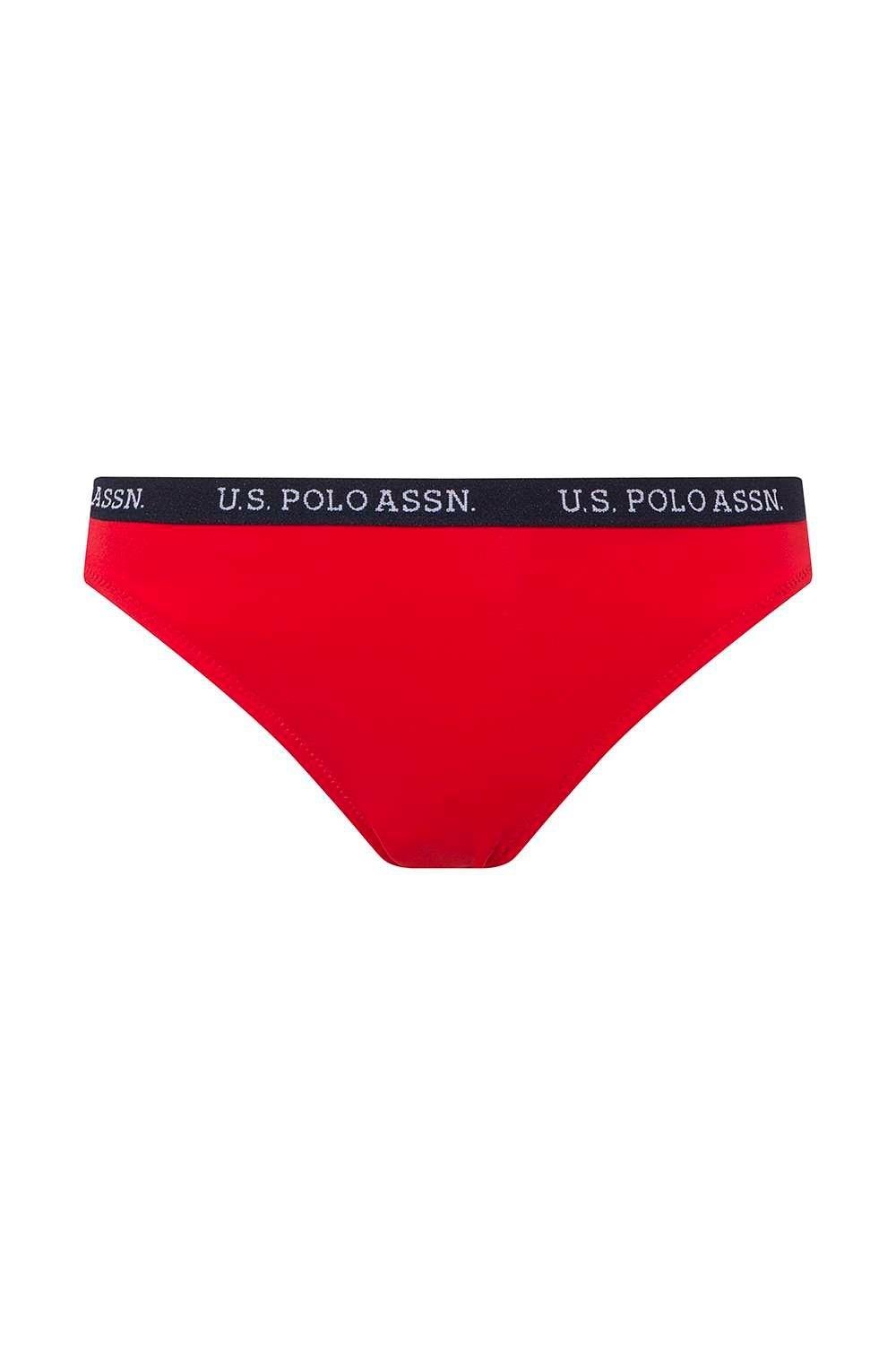 Kadın Kırmızı Kalın Kenarlı Lastikli Bikini Alt
