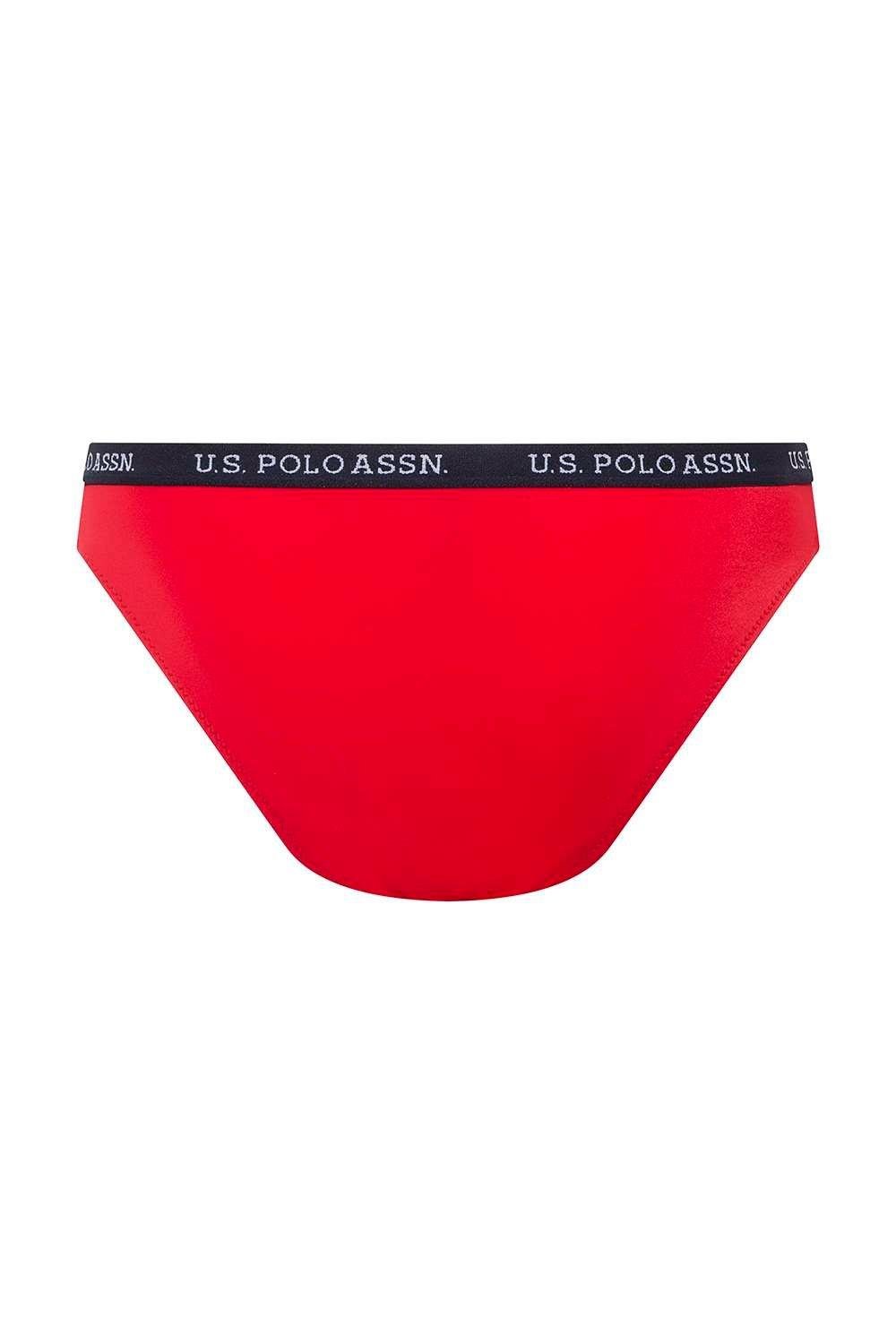 Kadın Kırmızı Kalın Kenarlı Lastikli Bikini Alt