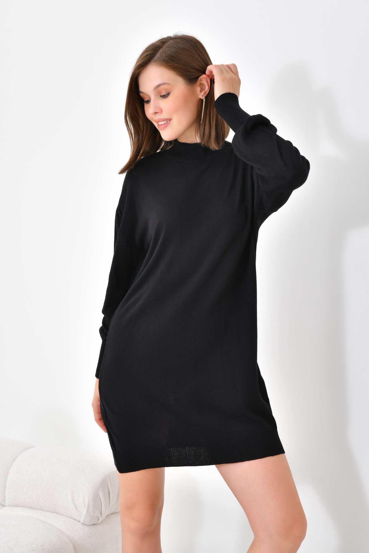 Garmi Kadın Basic Tunik Siyah