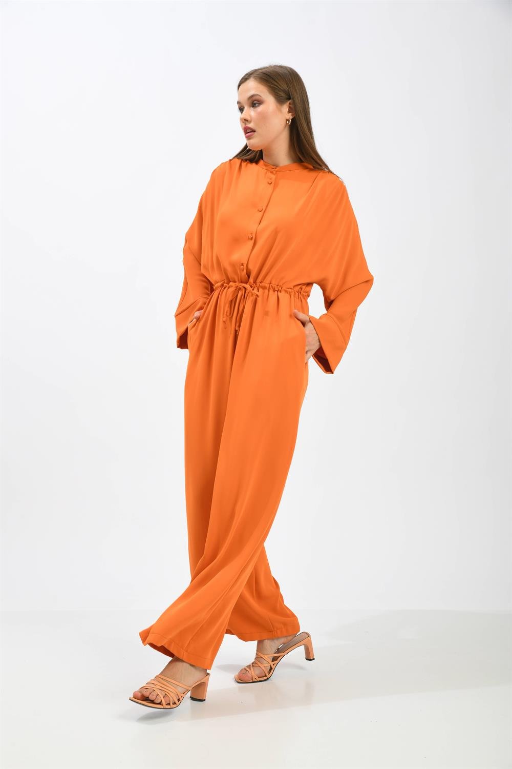 Kadın Uzunkol Tulum ORANGE