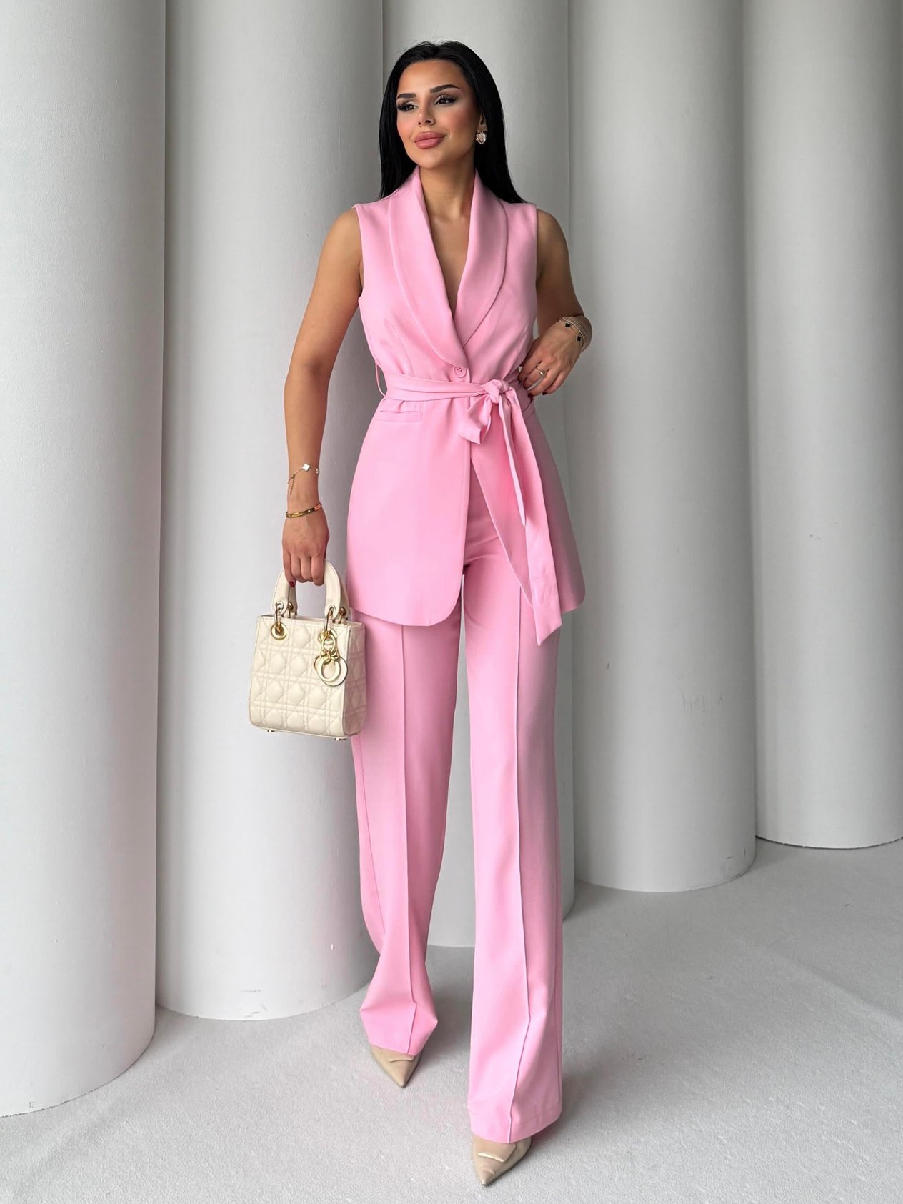 Craft Yelekli Takım Pembe