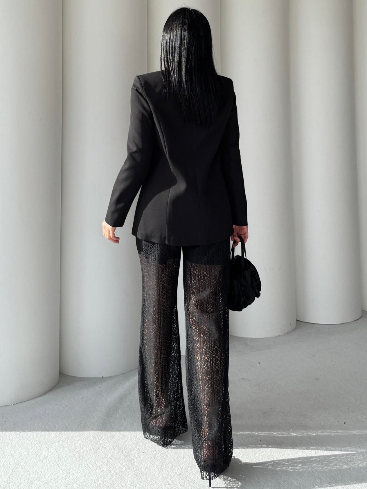 Glossy Ceket-Pantolonlu TasarımTakım Siyah