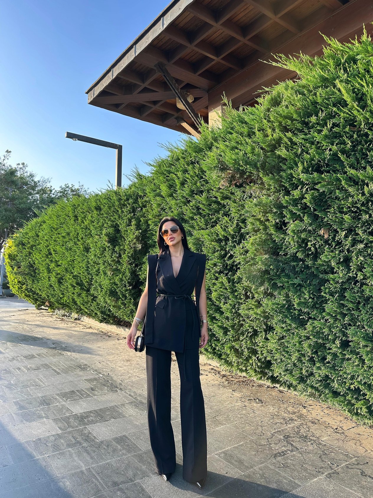 Hellie Yelekli Takım Siyah