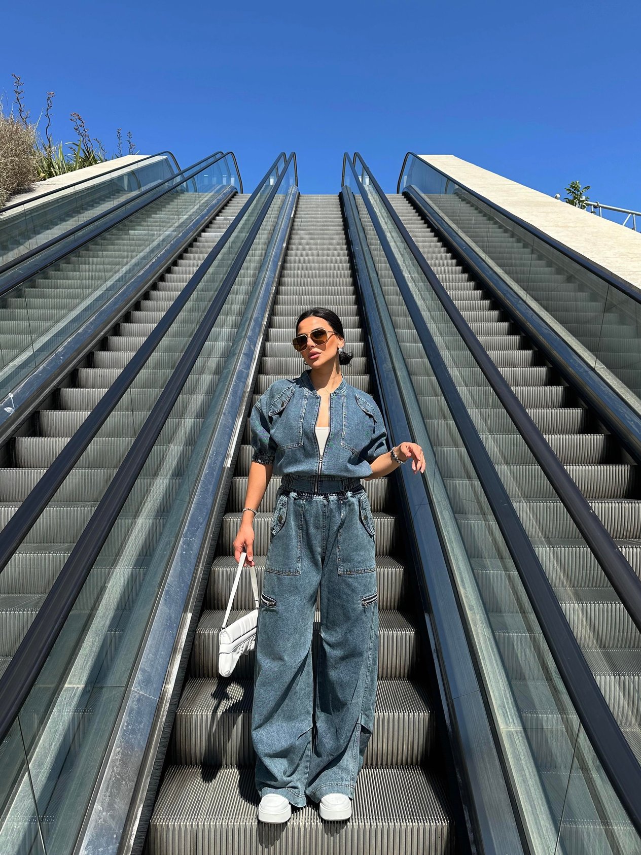 Jersey Denim Takım Yeşil
