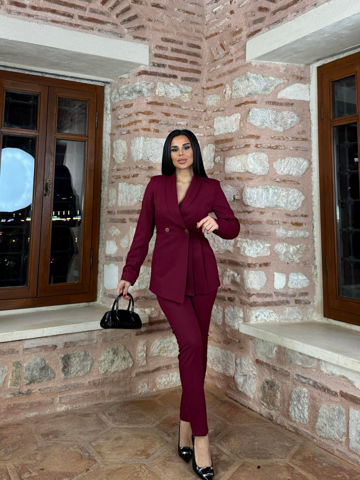 Luxy İkili Takım Bordo