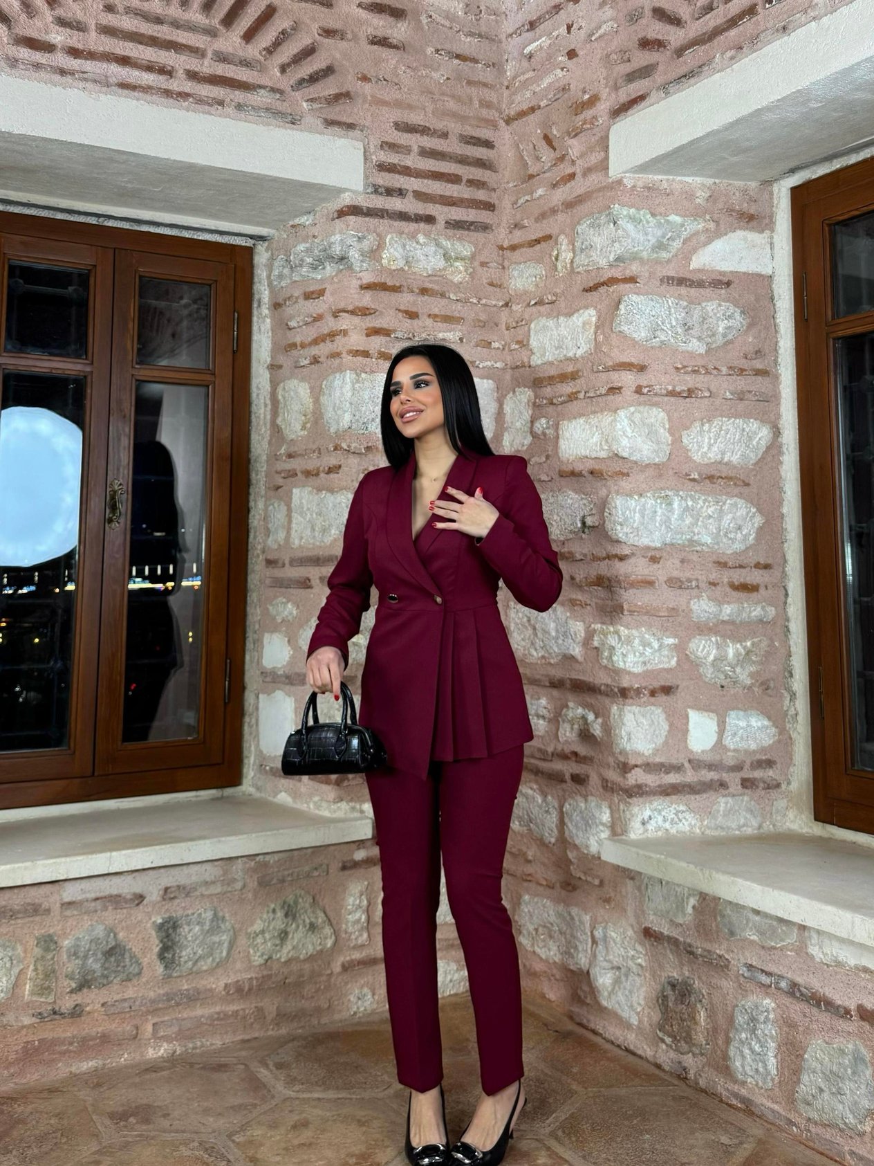 Luxy İkili Takım Bordo