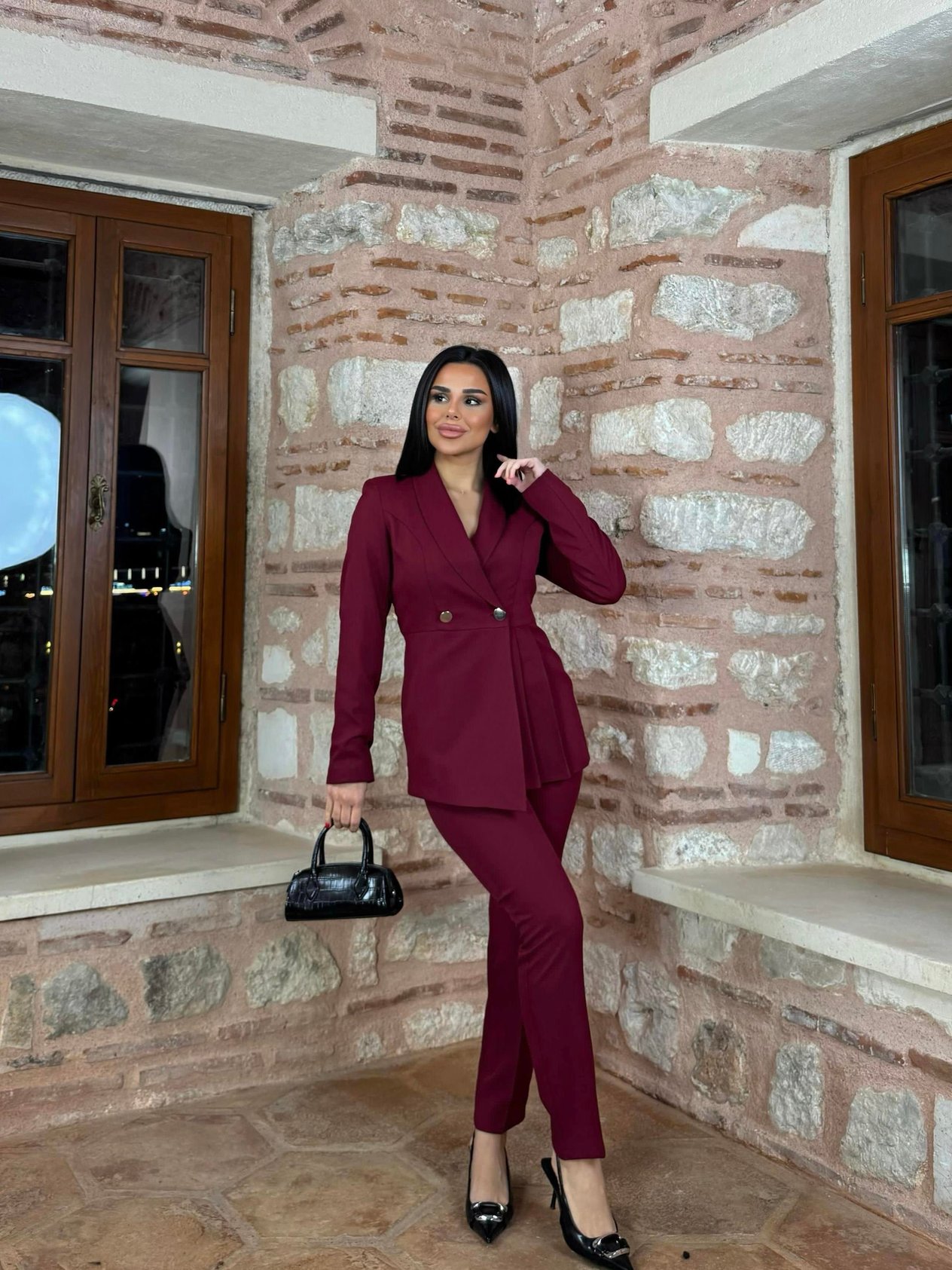 Luxy İkili Takım Bordo