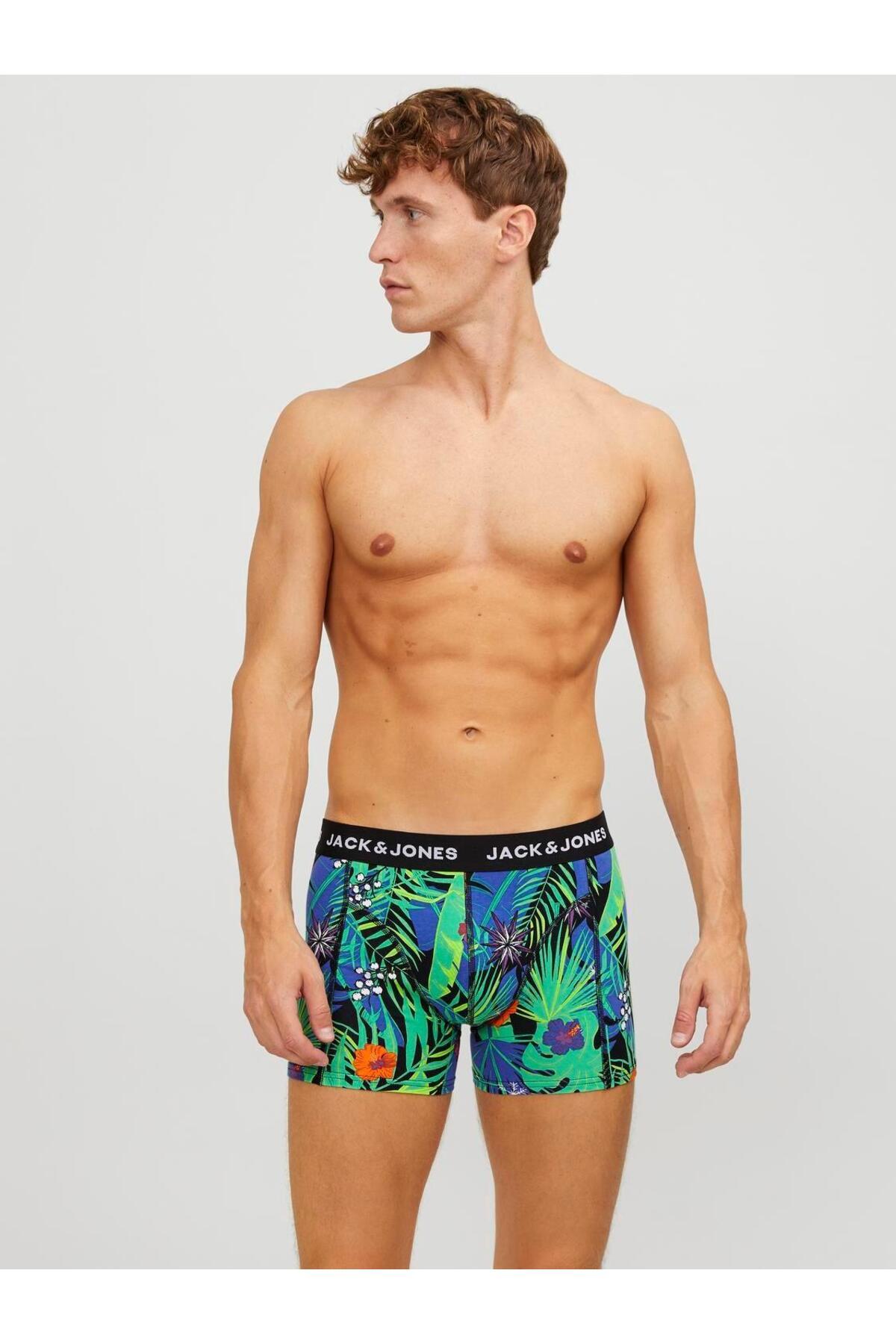 JACFLOWER MIX TRUNKS 3 PACK BLUE
