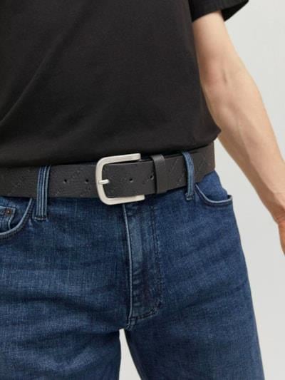 JACHARRY EMBOSSED BELT NOOS Black