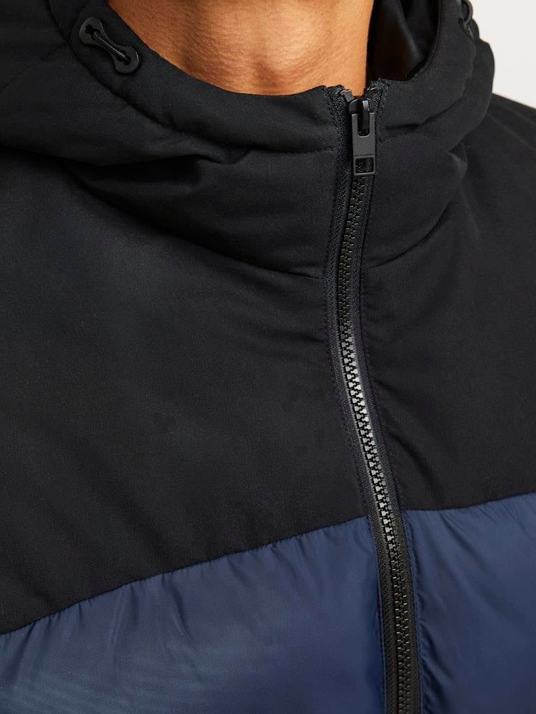 JJMOON HOOD PUFFER Navy
