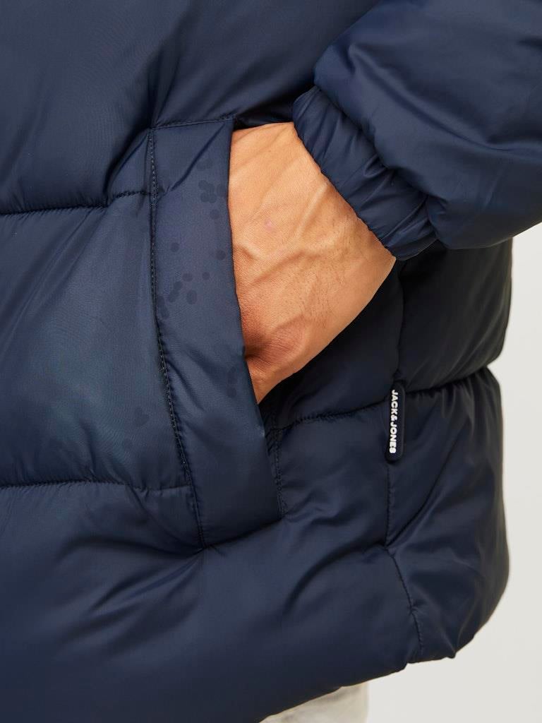 JJMOON HOOD PUFFER Navy