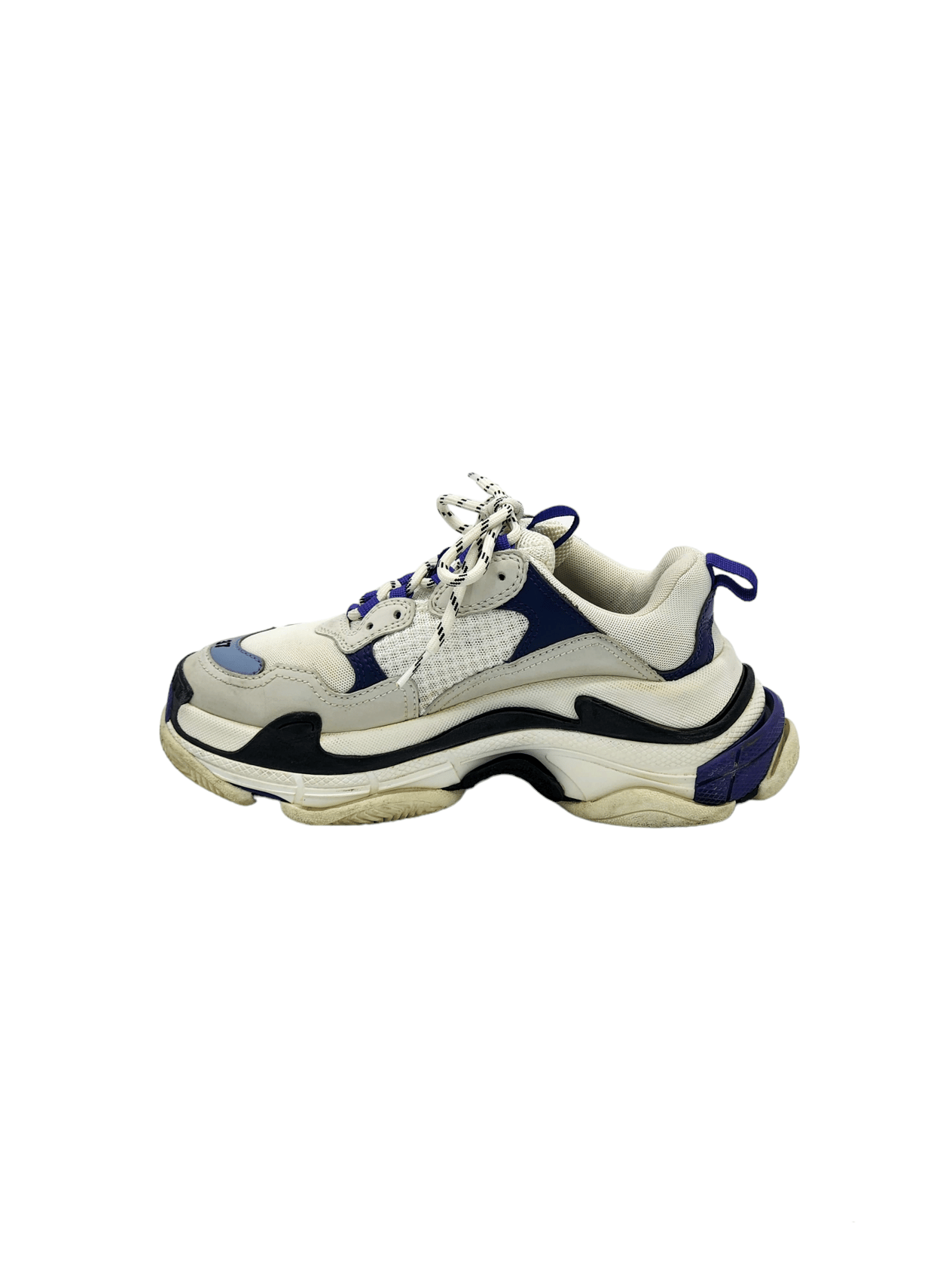  Balenciaga White Purple Blue Triple S Sneakers BALENCIAGA  