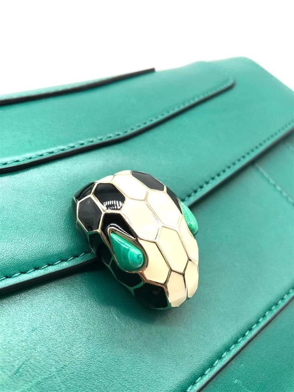 Bvlgari Serpenti Forever Yeşil Kol Çantası BVLGARI  