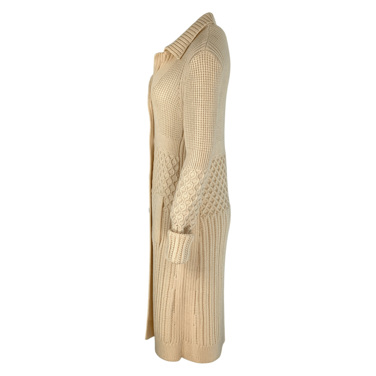  Celine Cream Long Cardigan M CELINE  