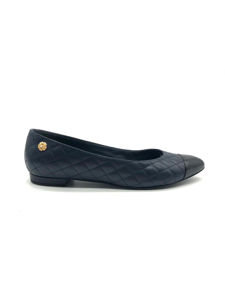  Chanel Leather Quilted Ballerinas Pumps CHANEL  