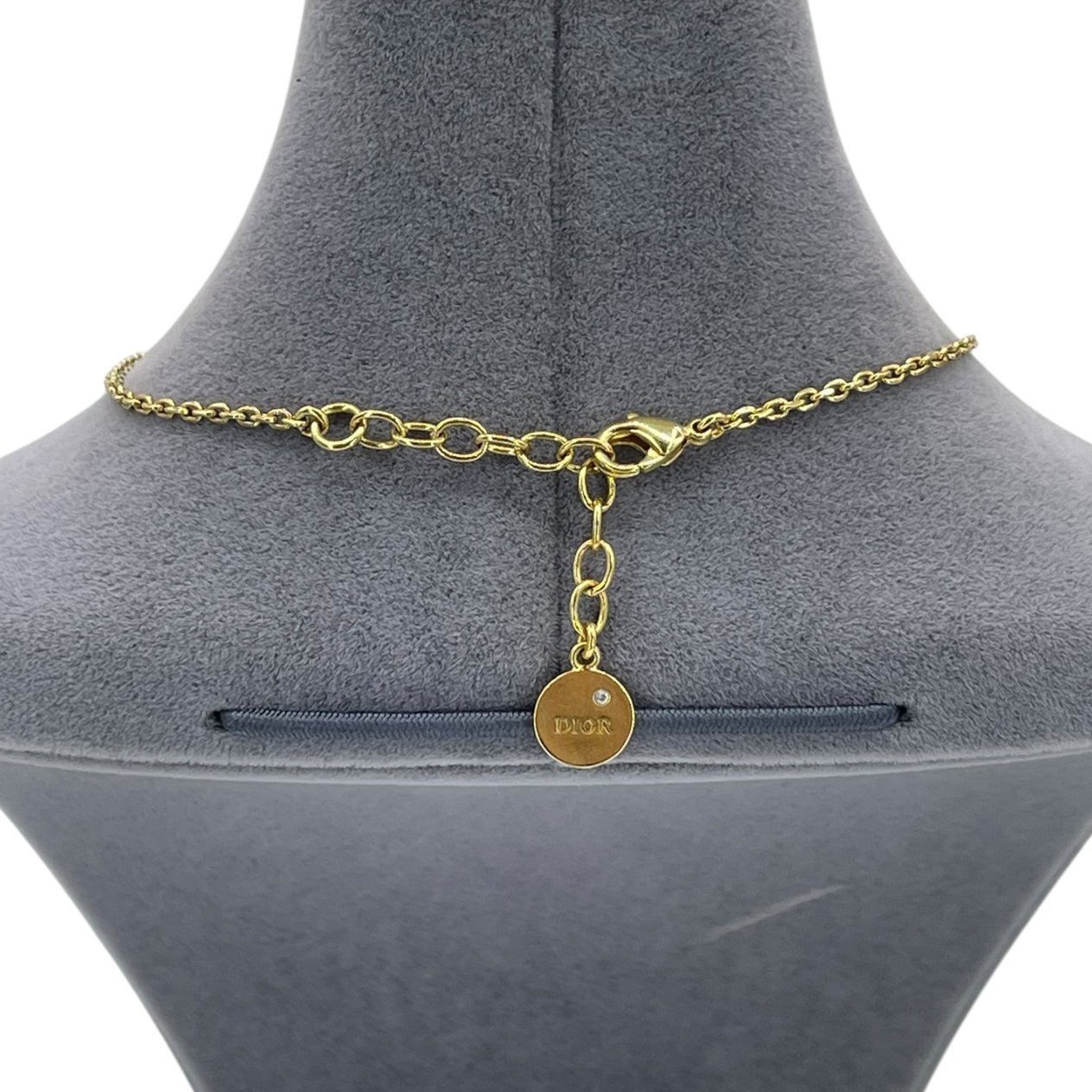  Christian Dior Crystal Diorevolution Gold Necklace CHRISTIAN DIOR  