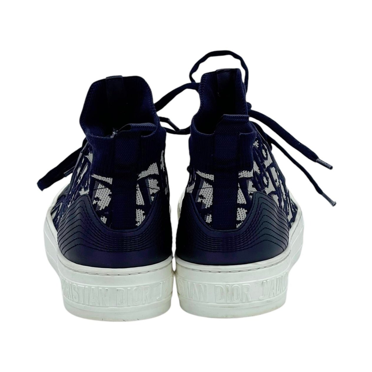  Christian Dior Deep Blue Dior Oblique Technical Mesh Calfskin Walk'n'Dior Sneakers 36 CHRISTIAN DIOR  