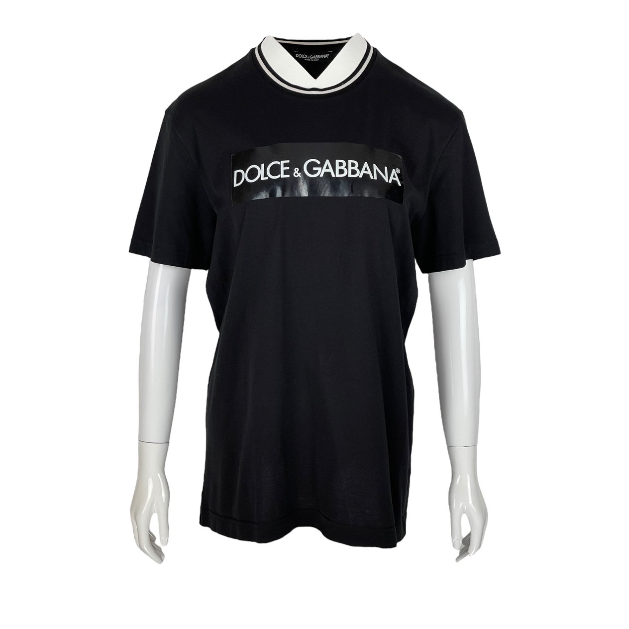  Dolce Gabbana Black Logo Print Tshirt DOLCE & GABBANA  