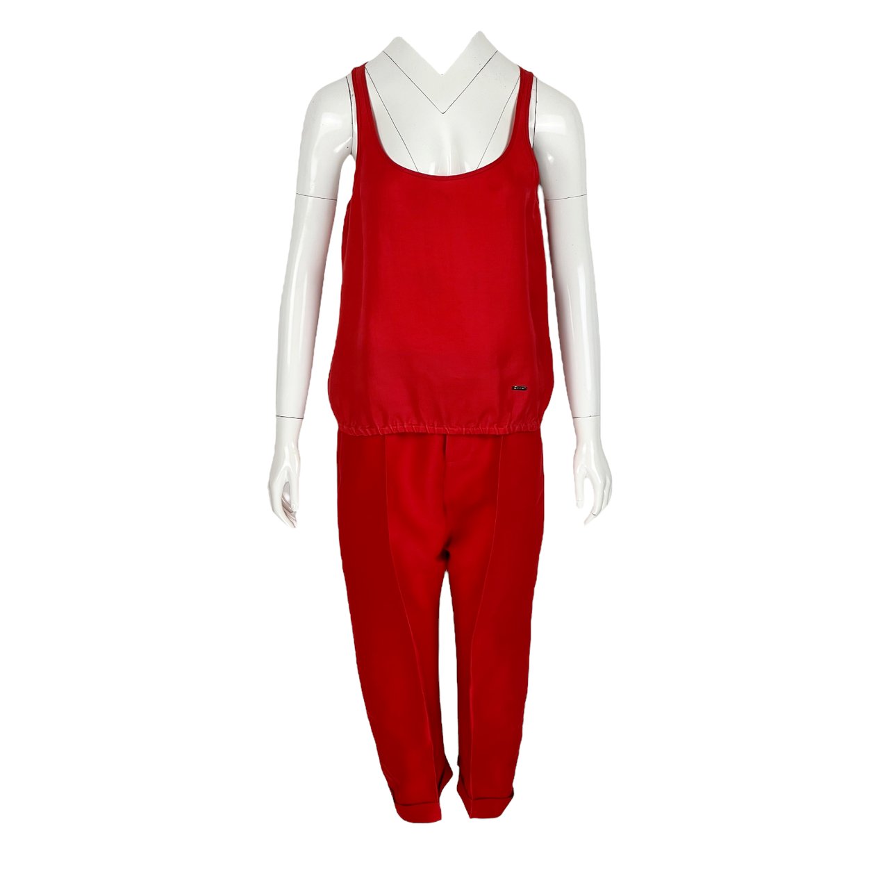  Dsquared2 Red Blouse IT40 Pant IT40 DSQUARED2  