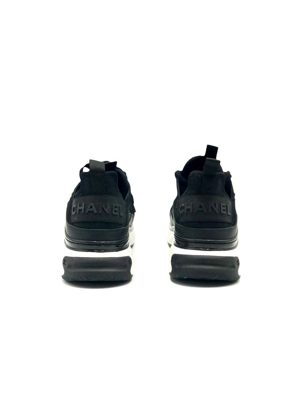Fabric Calfskin Suede CC Sneaker Chanel