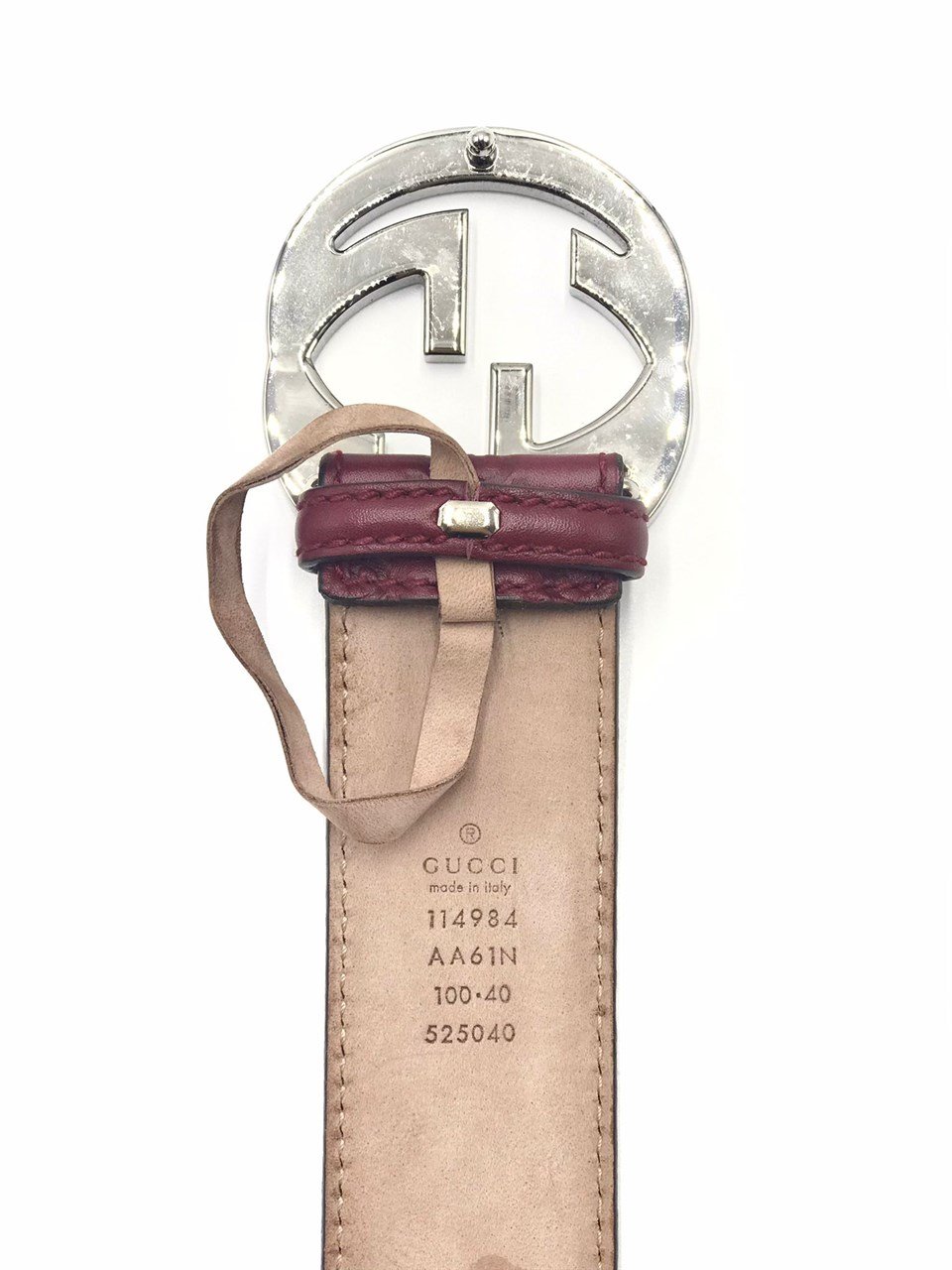 GG Logo Burgundy Belt