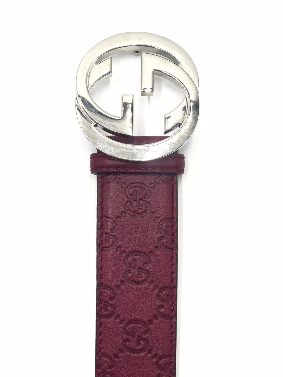GG Logo Burgundy Belt