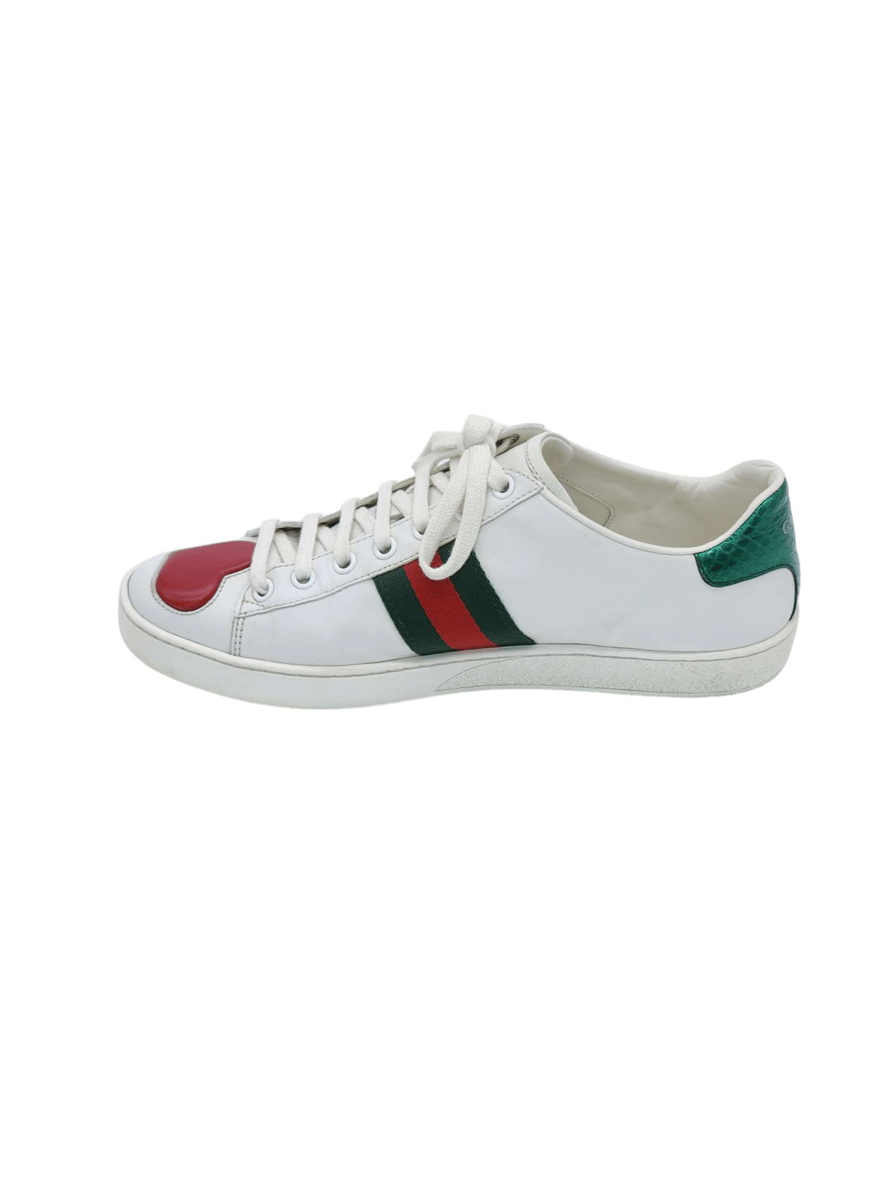 Gucci Ace Embroidered Hearts Sneakers 37.5 GUCCI  