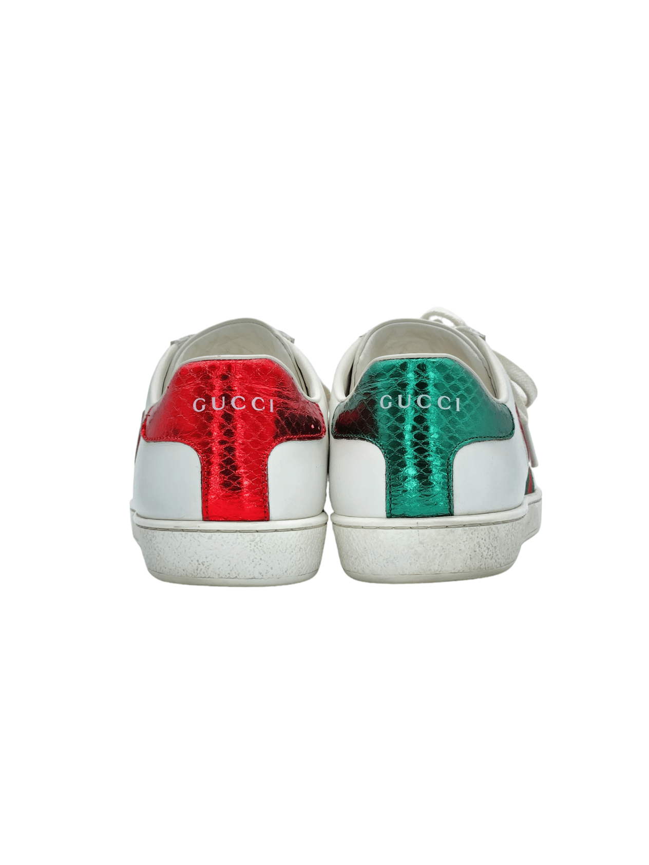  Gucci Ace Embroidered Hearts Sneakers 37.5 GUCCI  