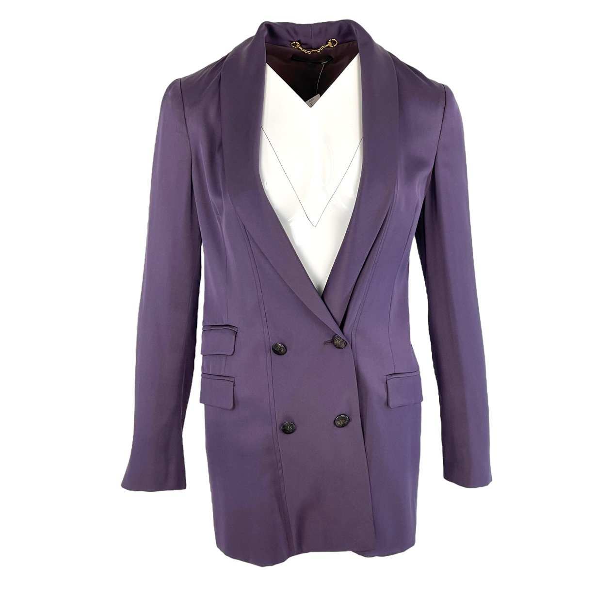  Gucci Purple Satin Jacket IT40 GUCCI  