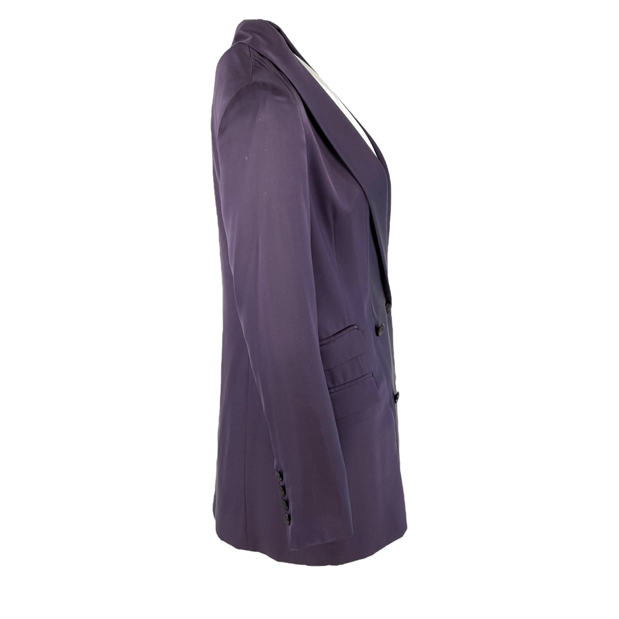  Gucci Purple Satin Jacket IT40 GUCCI  