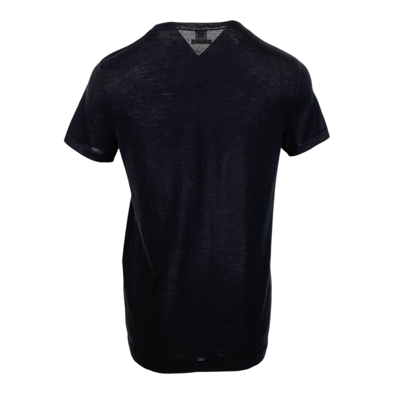  Hermes Black Cashmere Tshirt 38 HERMES  