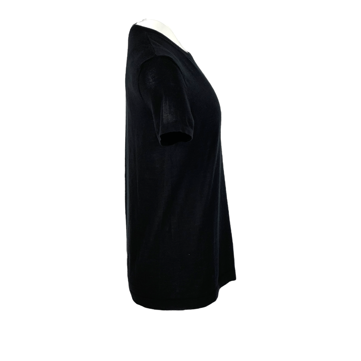  Hermes Black Cashmere Tshirt 38 HERMES  