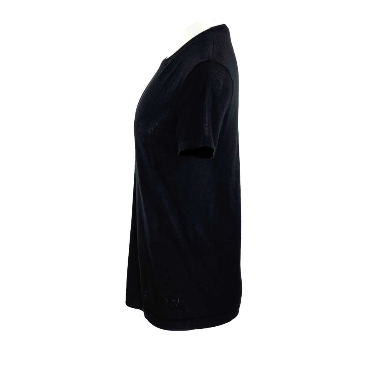  Hermes Black Cashmere Tshirt 38 HERMES  