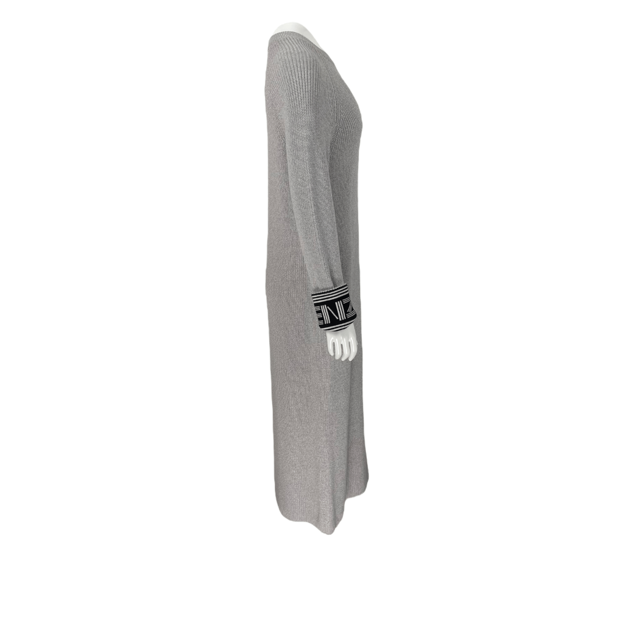  Kenzo Grey Long Wool Dress S KENZO  