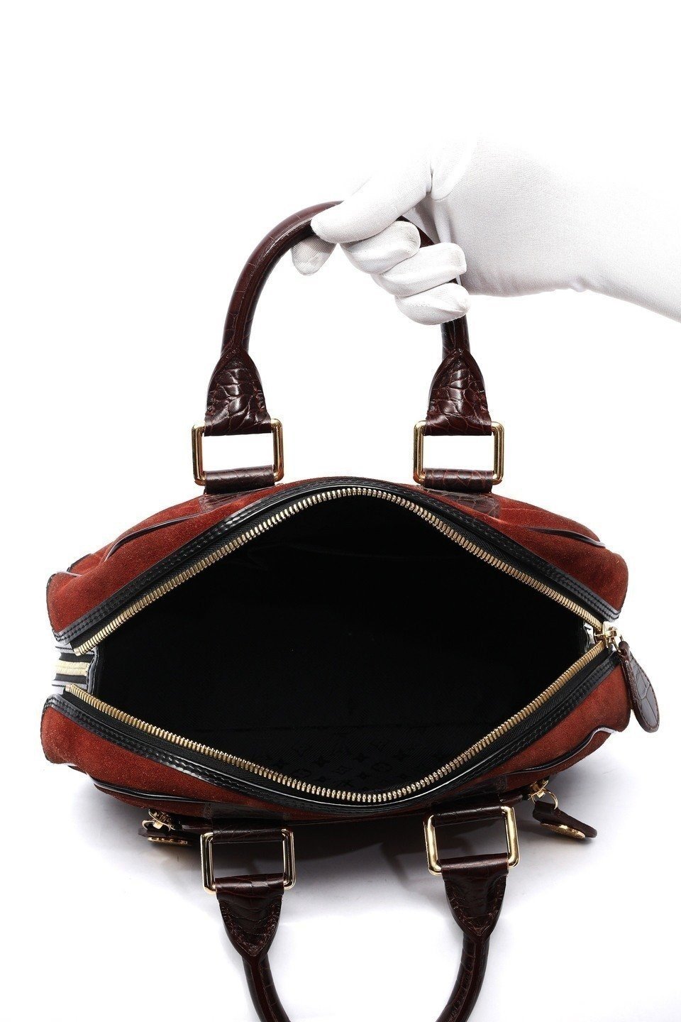 Limited Edition Suede Havane Stamped Bag