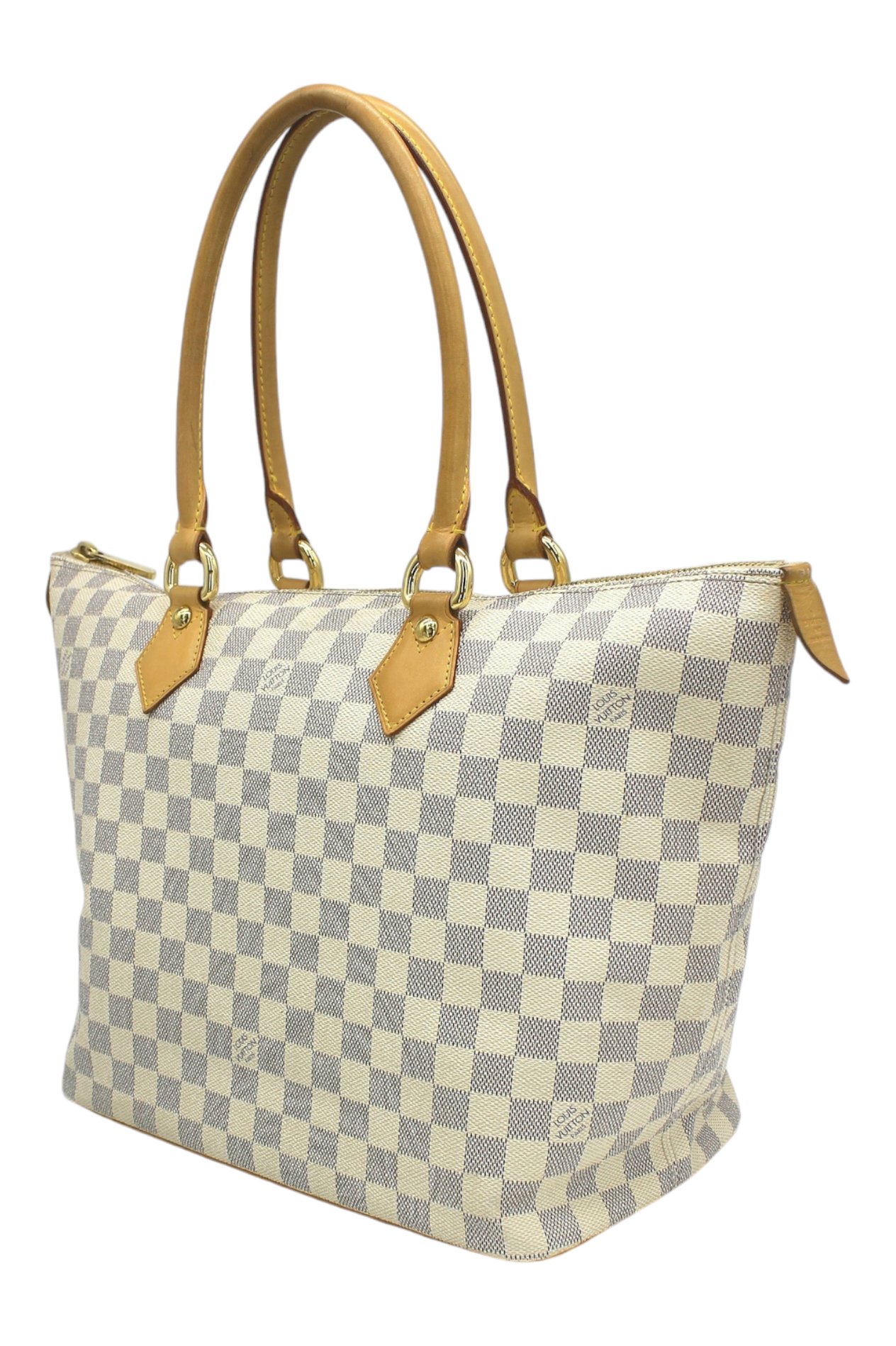  Louis Vuitton Beige Damier Azur Saleya MM Tote Bag LOUIS VUITTON  