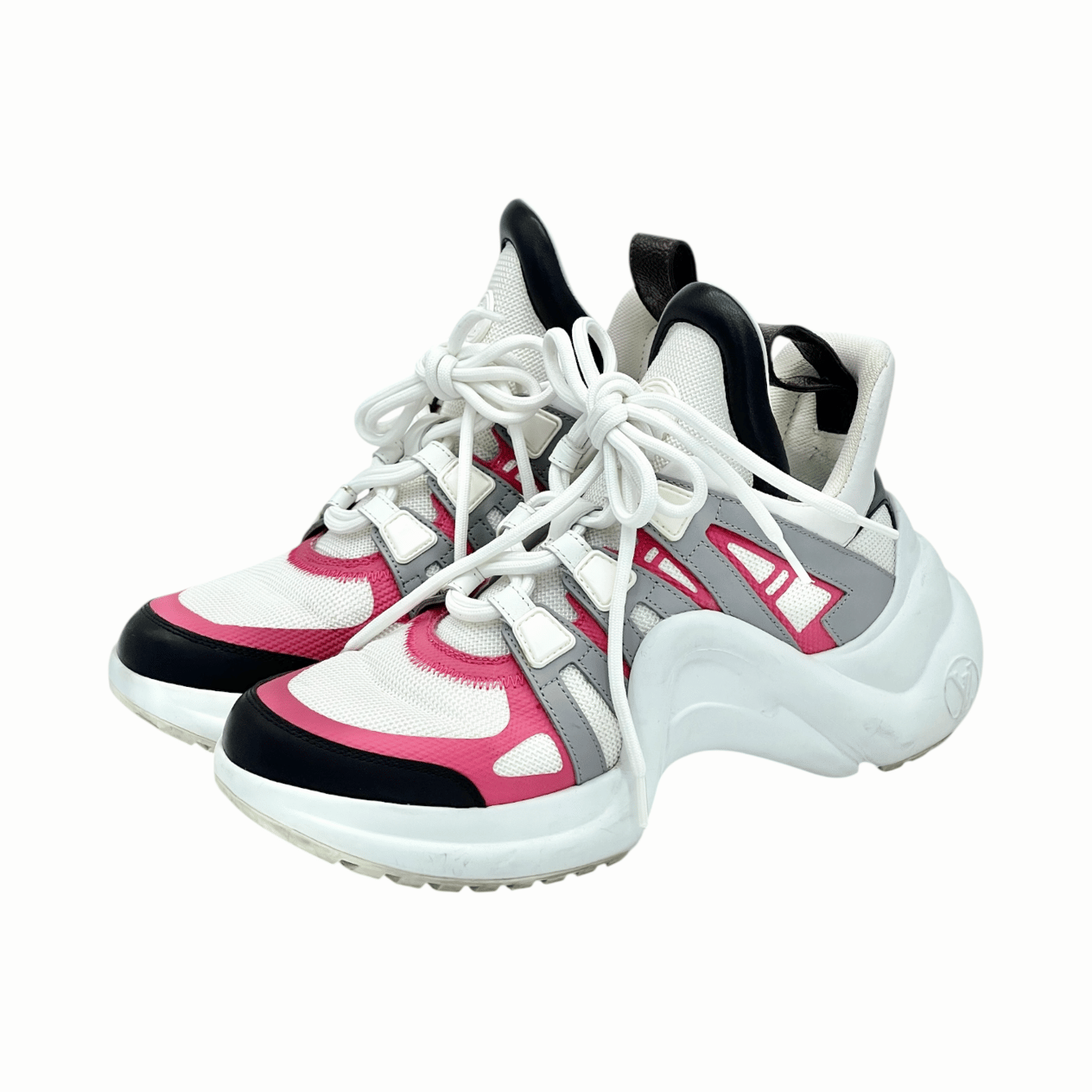  Louis Vuitton Pink White Archlight Sneakers 36.5 LOUIS VUITTON  