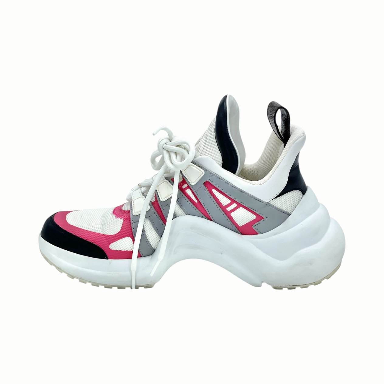  Louis Vuitton Pink White Archlight Sneakers 36.5 LOUIS VUITTON  