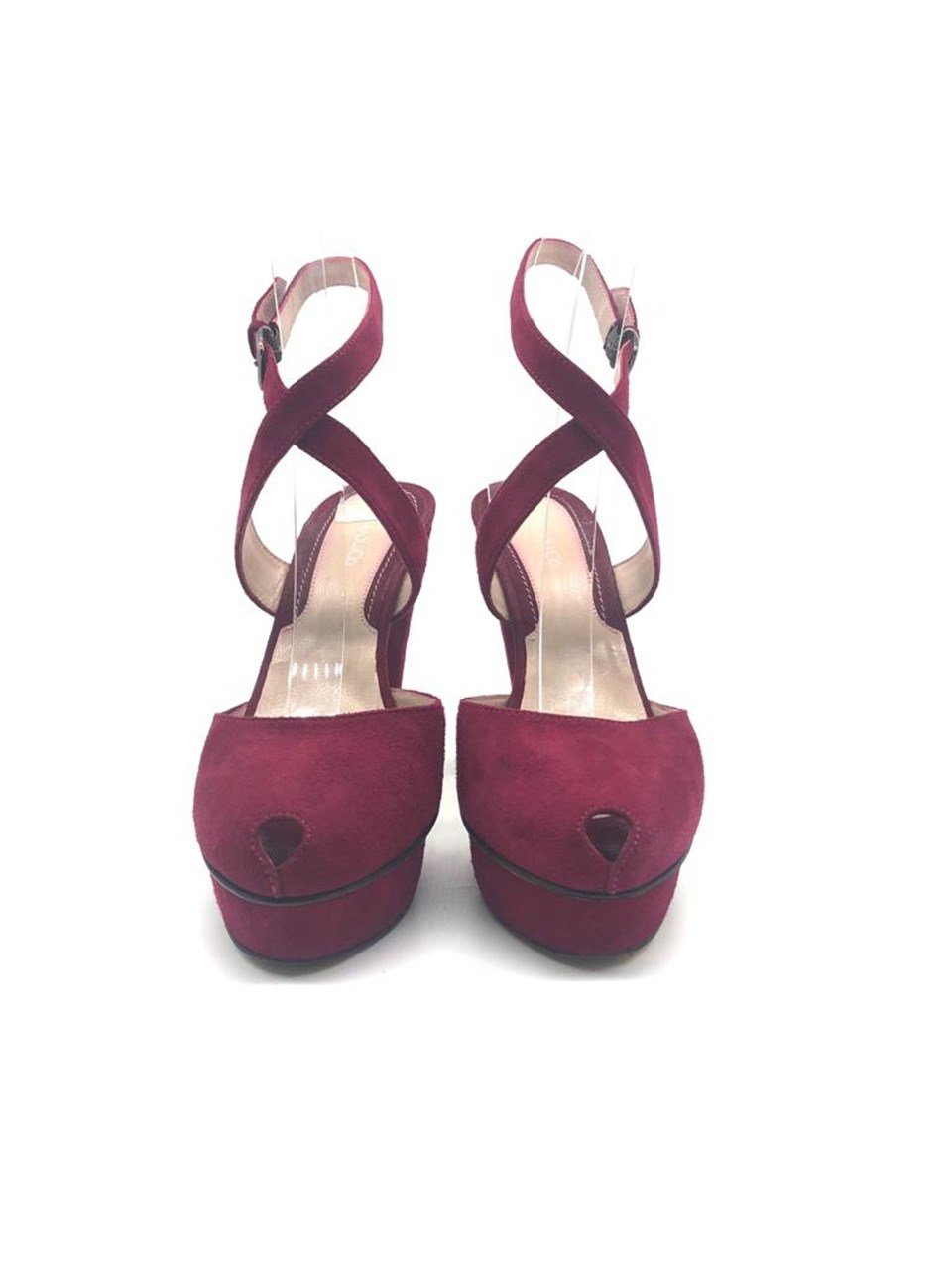  Max Co Burgundy Heels MAX CO  