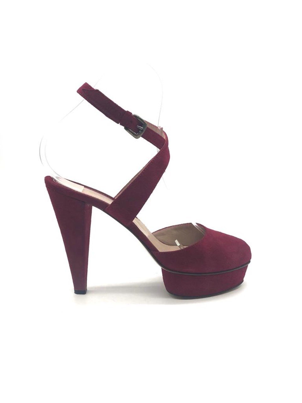  Max Co Burgundy Heels MAX CO  