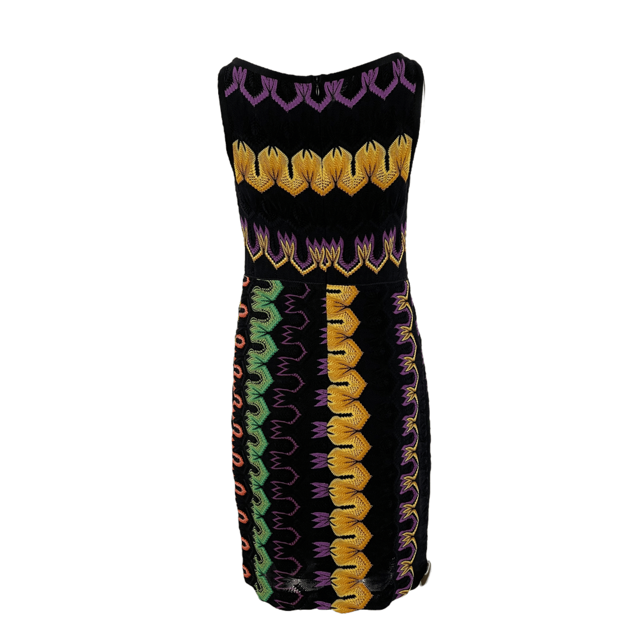  Missoni Black Multicolor Knit Dress 40 MISSONI  