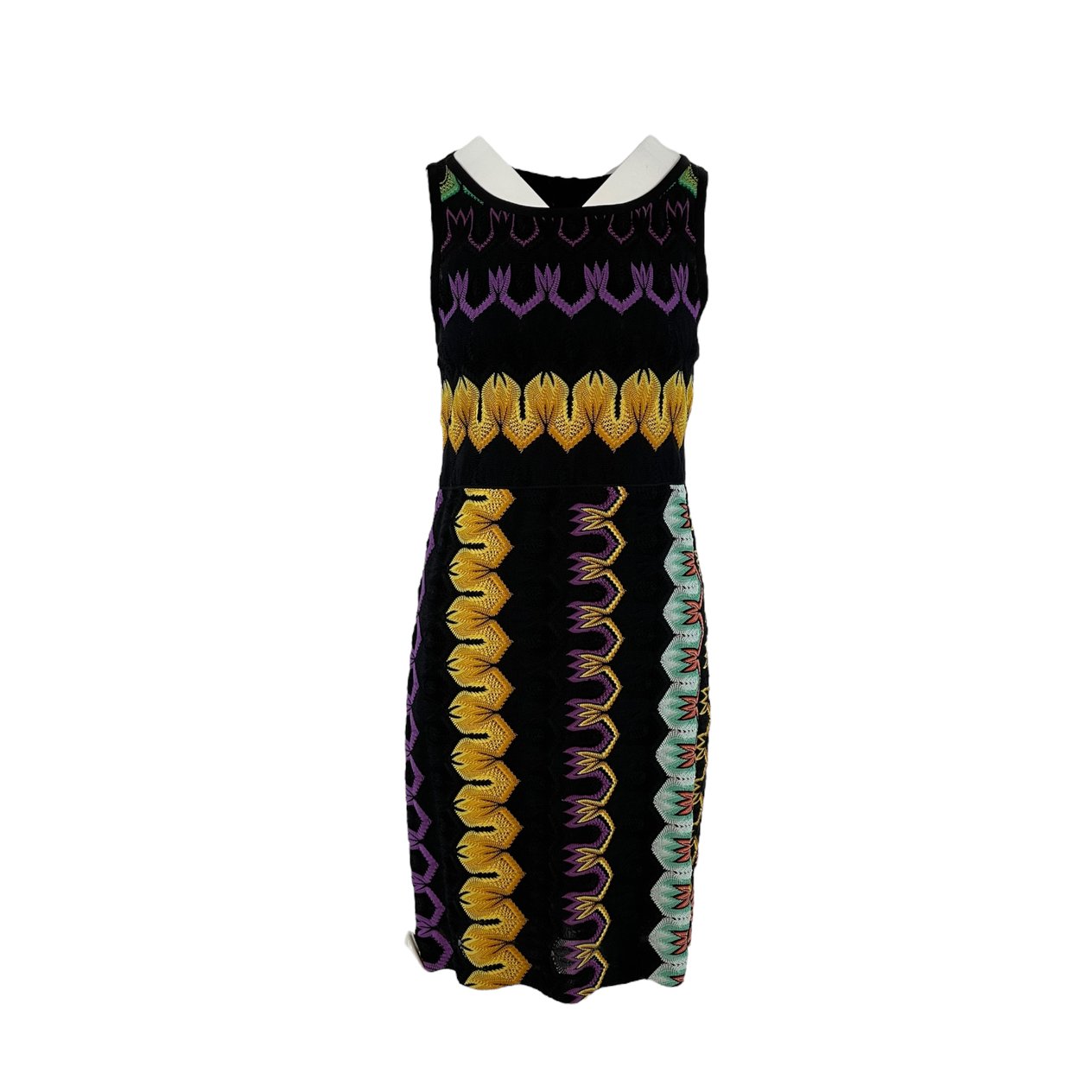  Missoni Black Multicolor Knit Dress 40 MISSONI  